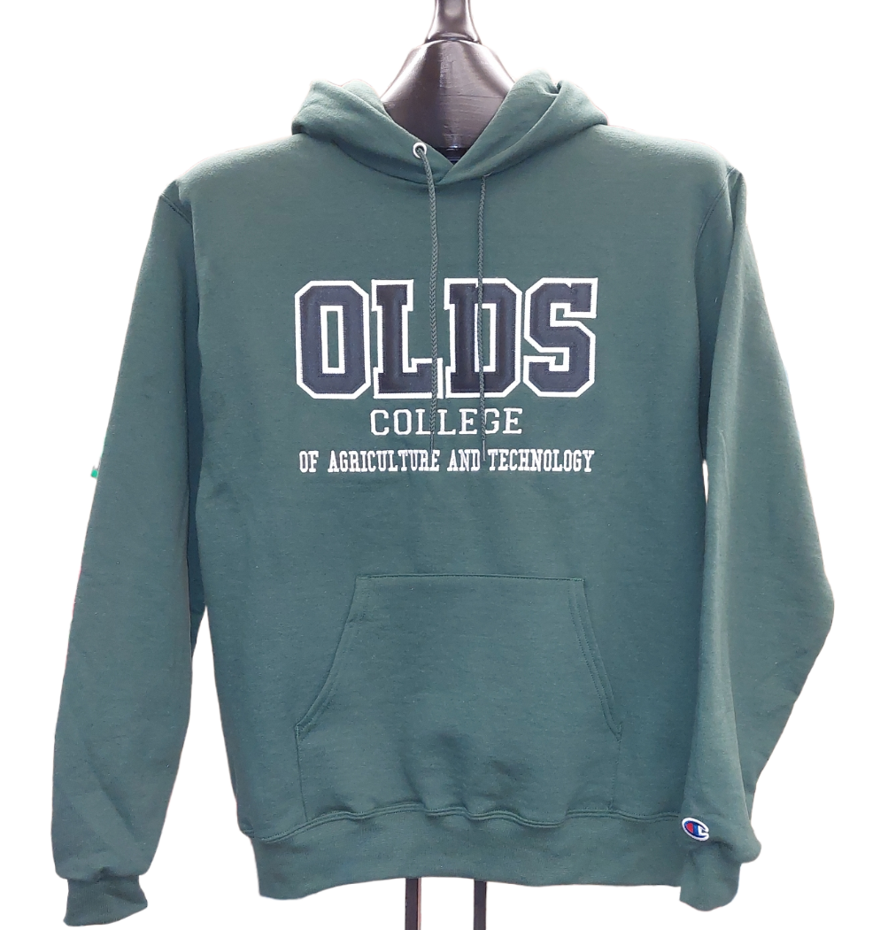 Hoodie Champion Olds College Forest Green