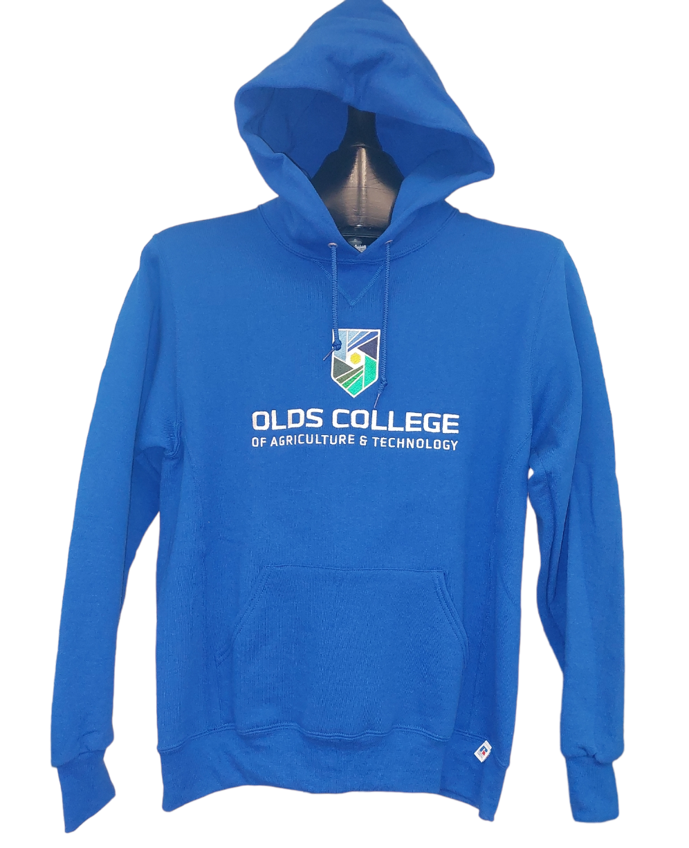 Hoodie Russell Olds College w/Full Front Embroidery