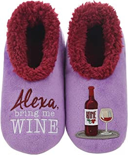 Slippers Snoozies Alexa Bring Me Wine